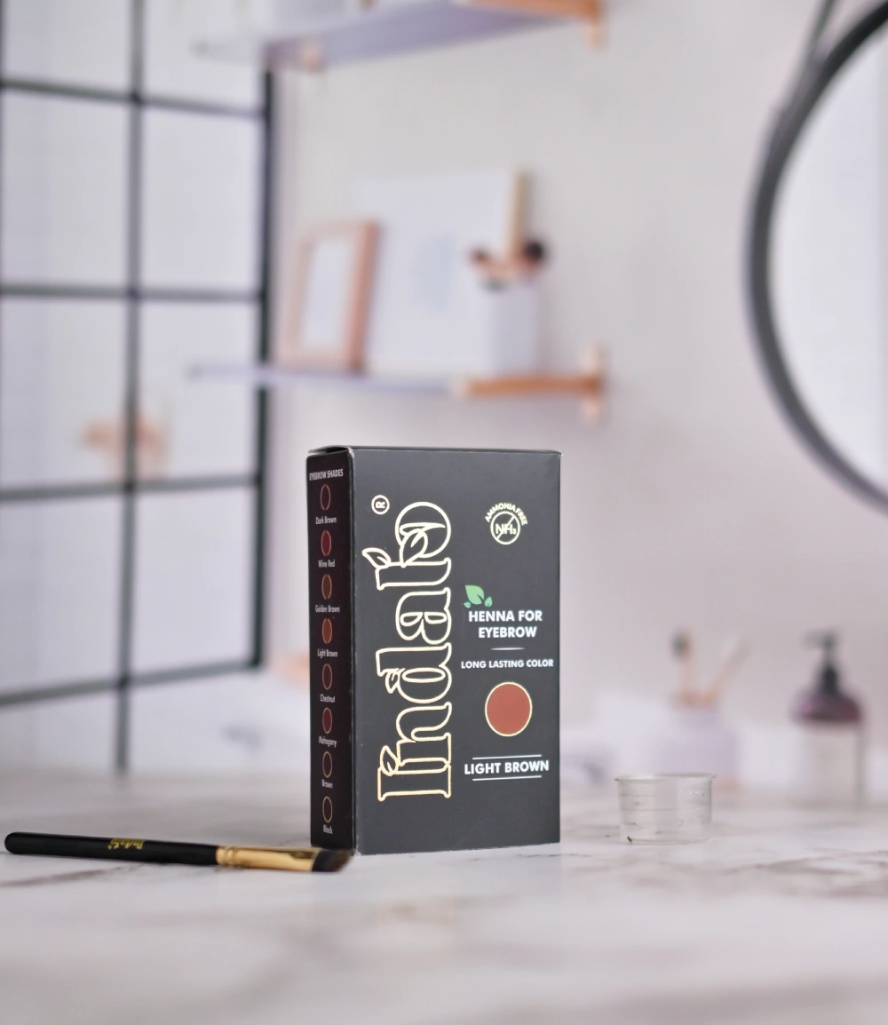 light brown eyebrow dye
