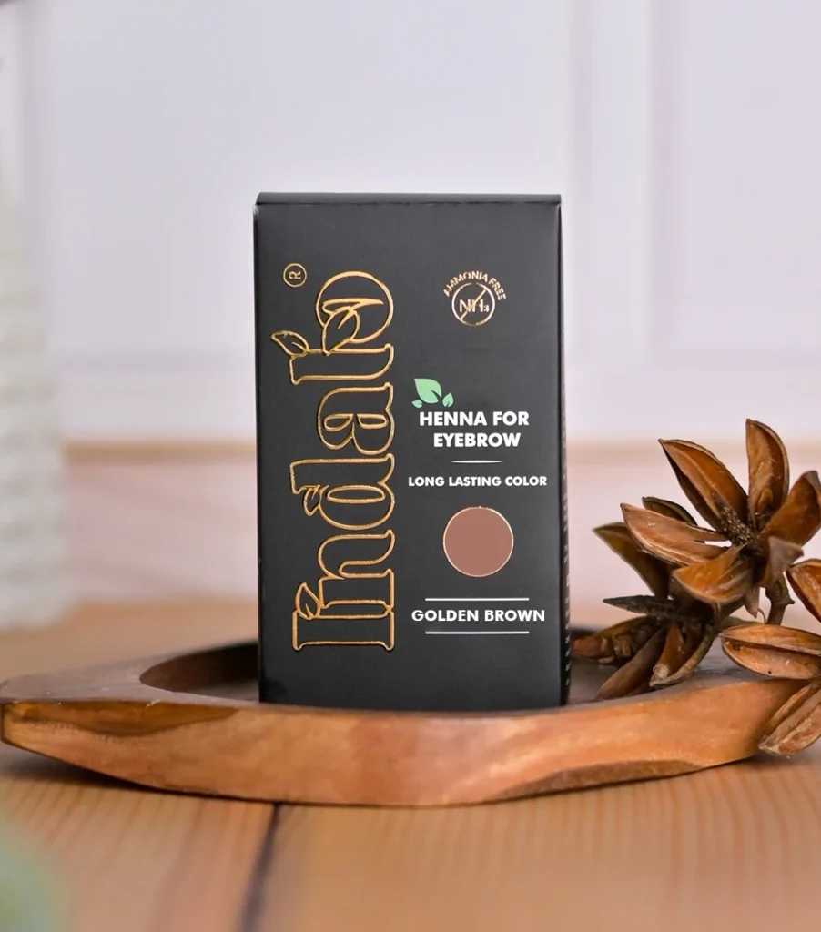 golden brown eyebrow dye