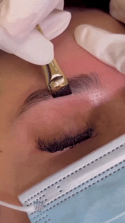 eyebrow henna dye coloring
