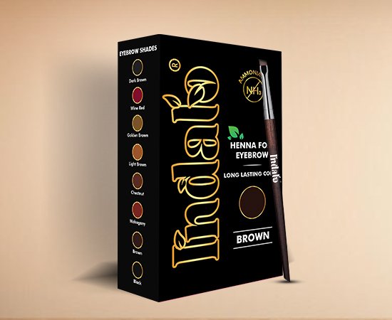 brown eyebrow dye made by kirpal export overseas (KEO)