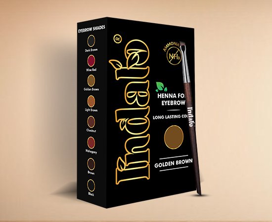 Golden brown eyebrow dye made by Kirpal Export Overseas (KEO).