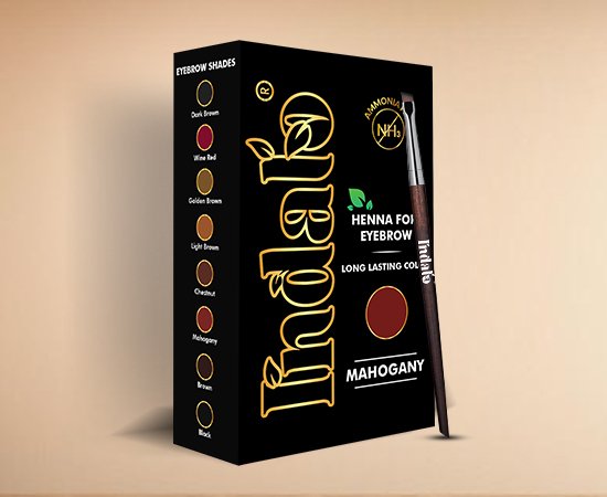 Mahogany eyebrow dye made by kirpal export overseas (KEO).